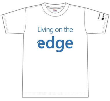Tシャツの表面(Living on the edge)