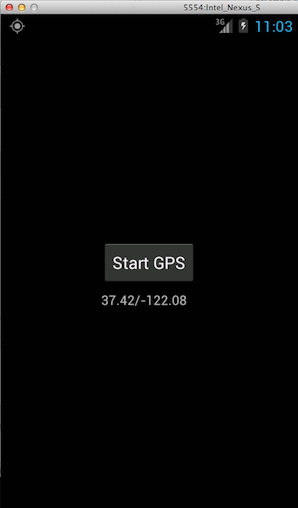 図4 Androidでの実行画面