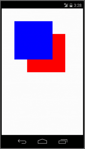 図2 Androidの画面: BoxViewコントロールの表示例