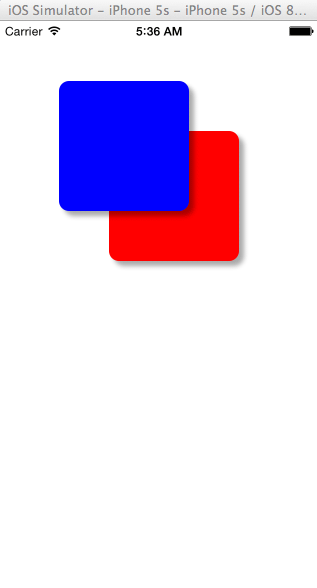 図3 iOSの画面: BoxViewコントロールで角丸や影を描画する例