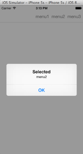 図8 メニュー選択時に実行するコマンドの3つの記述パターンの実行例(iOS)