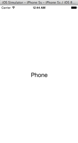 図3 Device.Idiomプロパティの動作を確認した画面(iPhone)