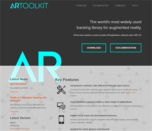 図7 ARToolKitの公式サイト
