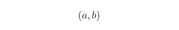 (a,b)