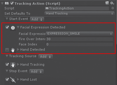 図8.15 笑顔でTriggerを発動させるRule設定