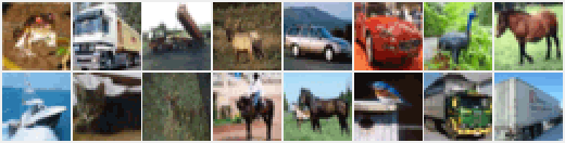 図2.3: 取り出したCIFAR-10画像(拡大)