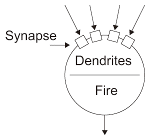 図3.1(b) Neuron and STDP Model.: Formal Neuron Model.