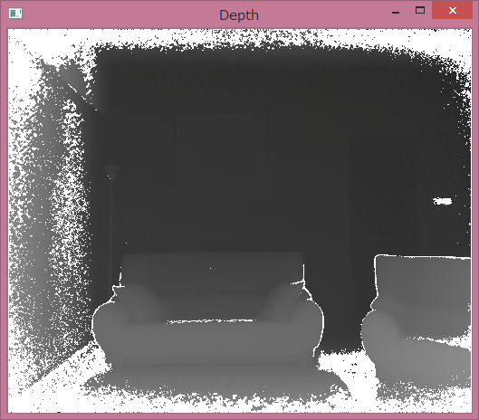 그림 4 Kinect v2의 Depth