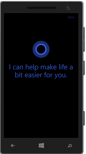 Cortanaの起動