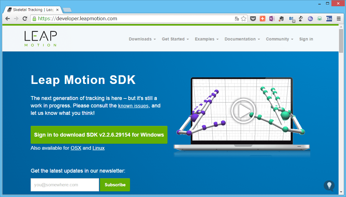 これは快適 Leap Motion V2で格段に良くなったskeletal Tracking機能 Build Insider