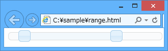 rangeパラメーターの設定値:true