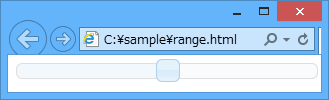 rangeパラメーターの設定値:min